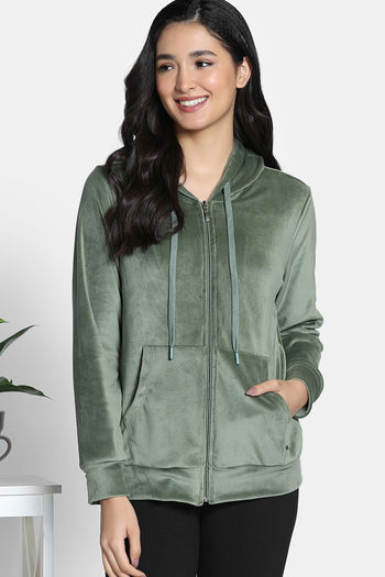 BIO VELOUR HOODIE【GREEN】 bio wear BIO VELOUR HOODIE【GREEN】 bio wear